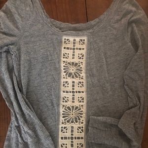 Long sleeve shirt .Super cute back.